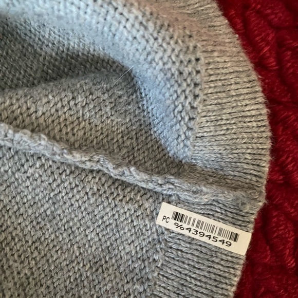 J Jill Pure Jill Cotton Wool Pullover Tunic Sweater Boat Neck Pockets Gray, S - Picture 10 of 12